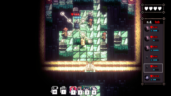 Screenshot of Paul gameplay showing in-action mechanics