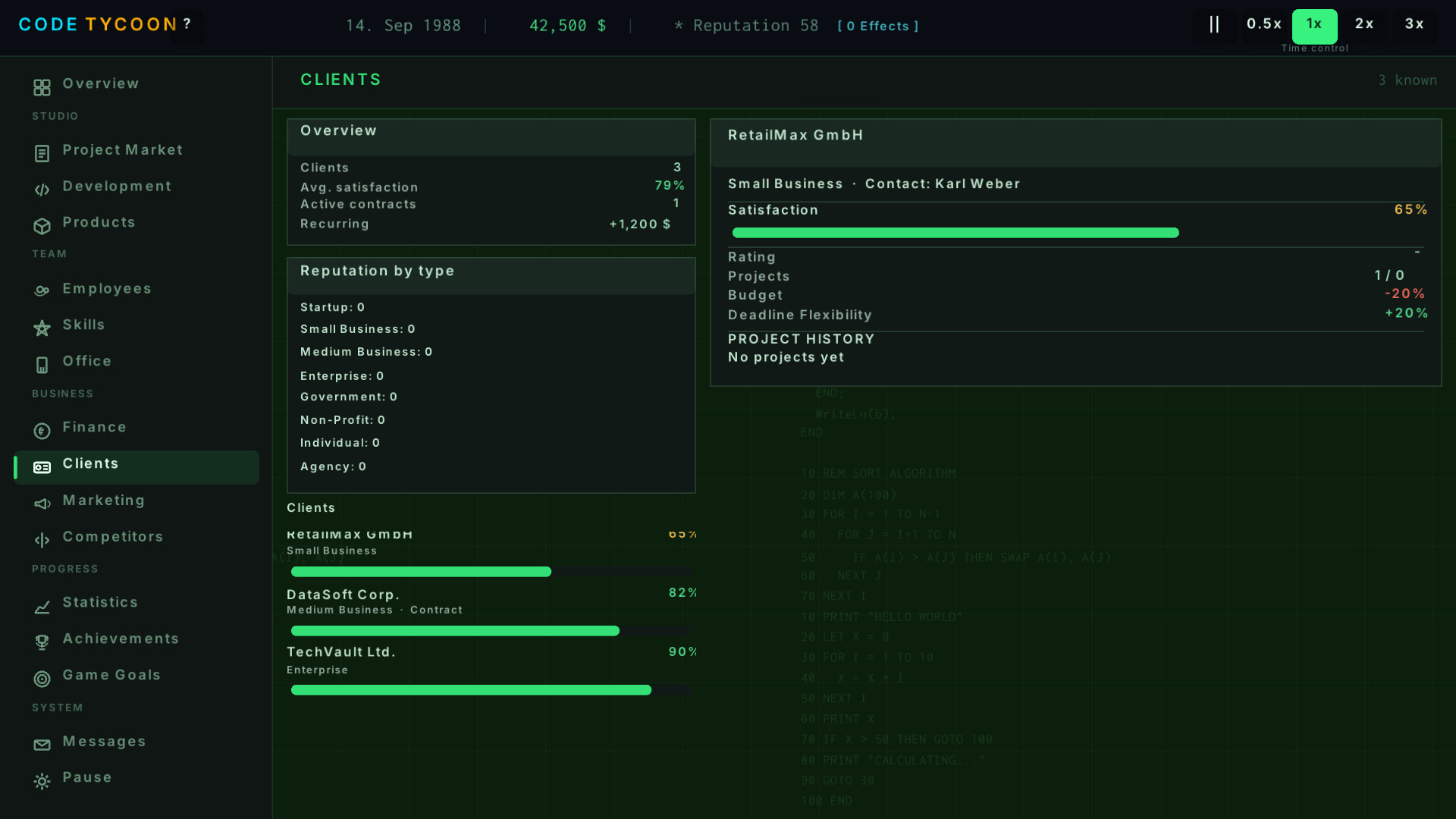 Code Tycoon screenshot #1