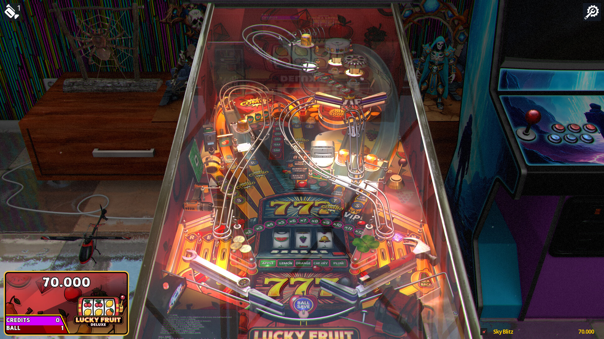 Zaccaria Pinball - Lucky Fruit Deluxe Pinball Table Featured Screenshot #1