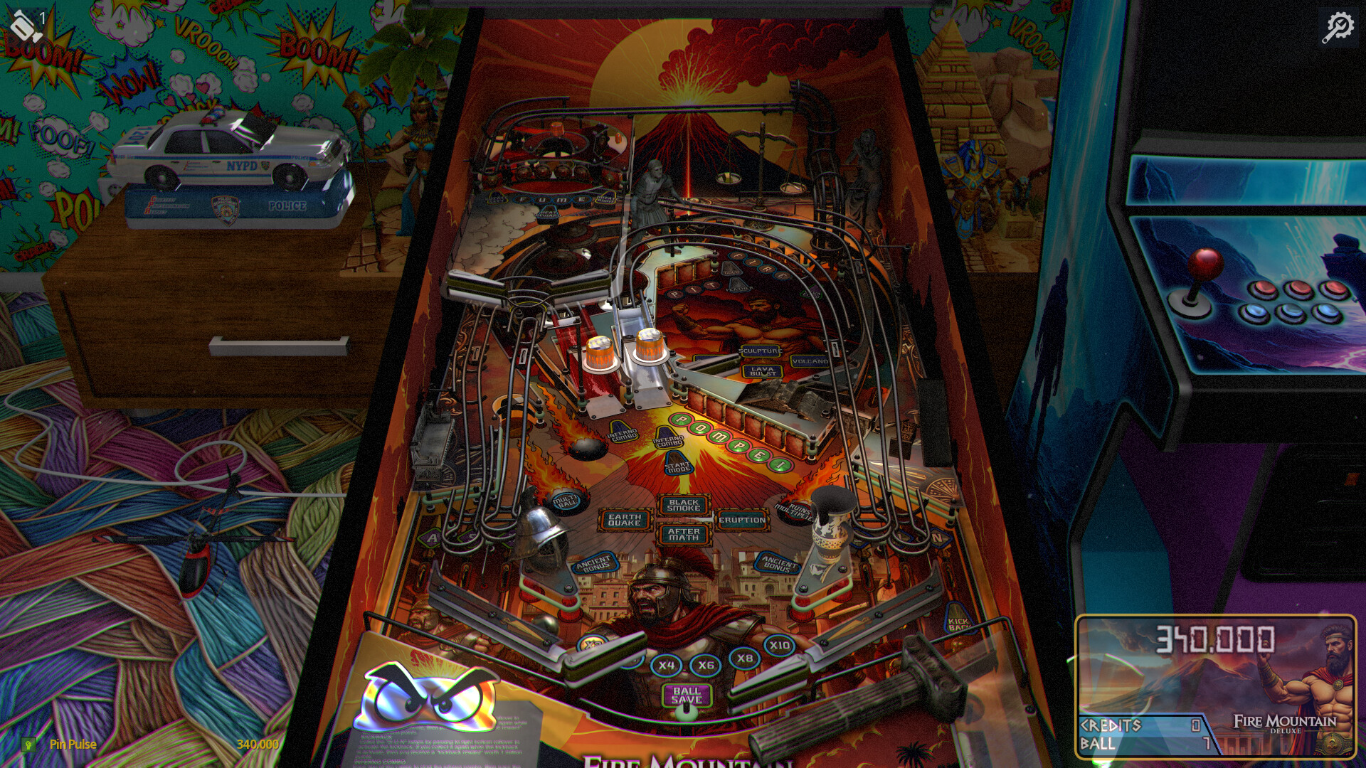 Zaccaria Pinball - Fire Mountain Deluxe Pinball Table Featured Screenshot #1