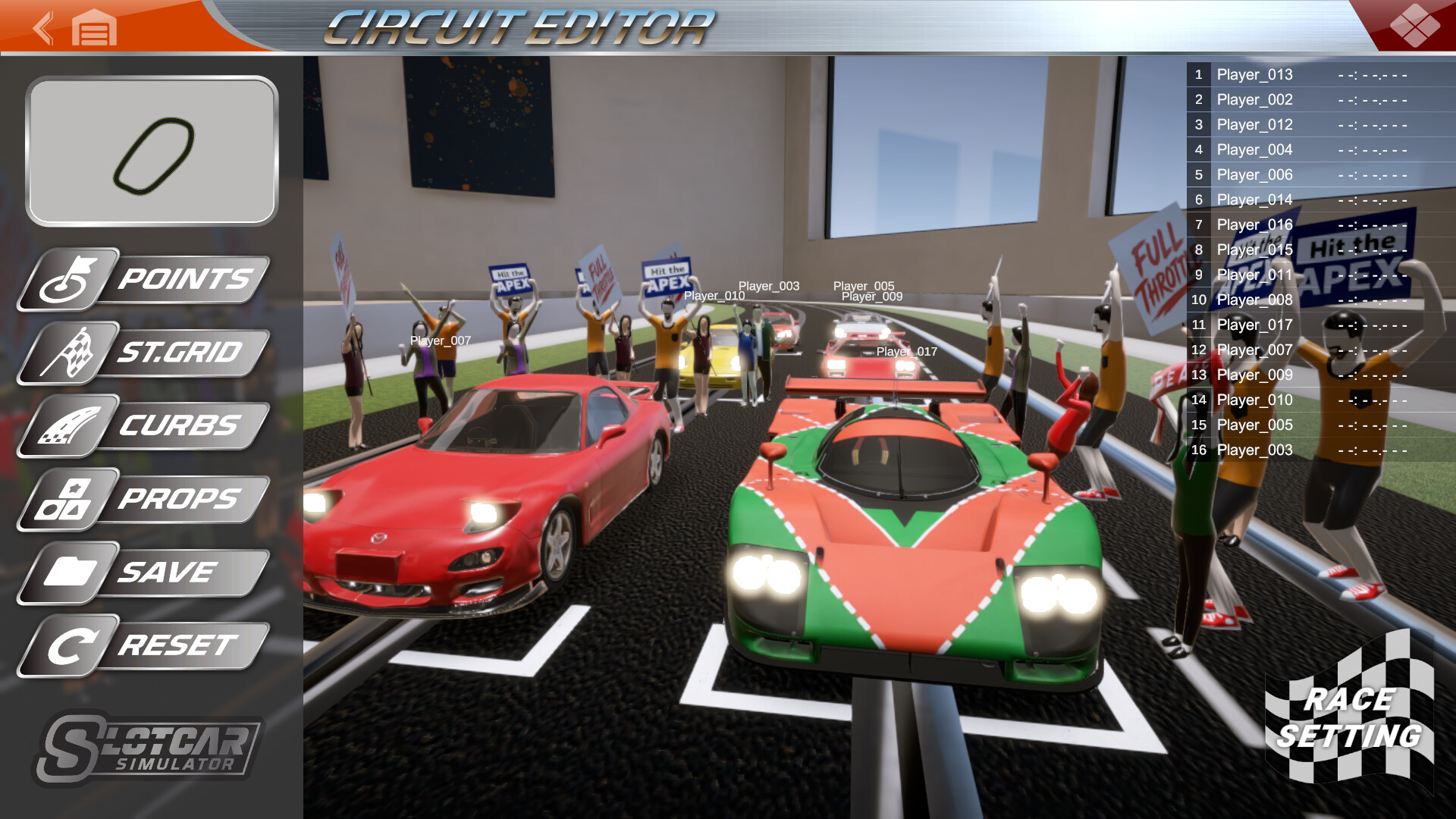 Slot Car Simulator
