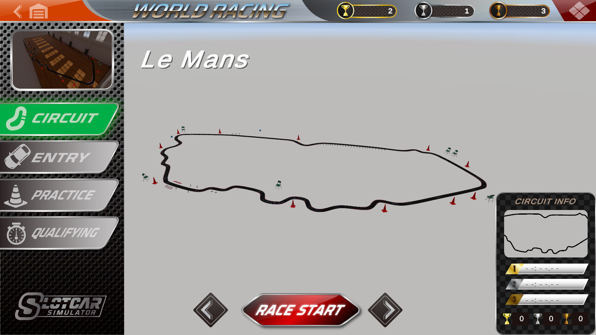 Slot Car Simulator screenshot #1