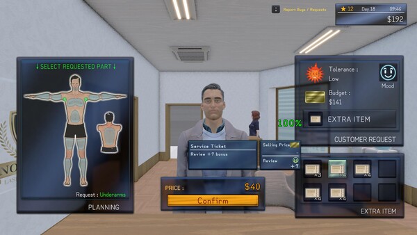 Screenshot 4 of Hair Removal Salon Simulator - final gameplay screenshot