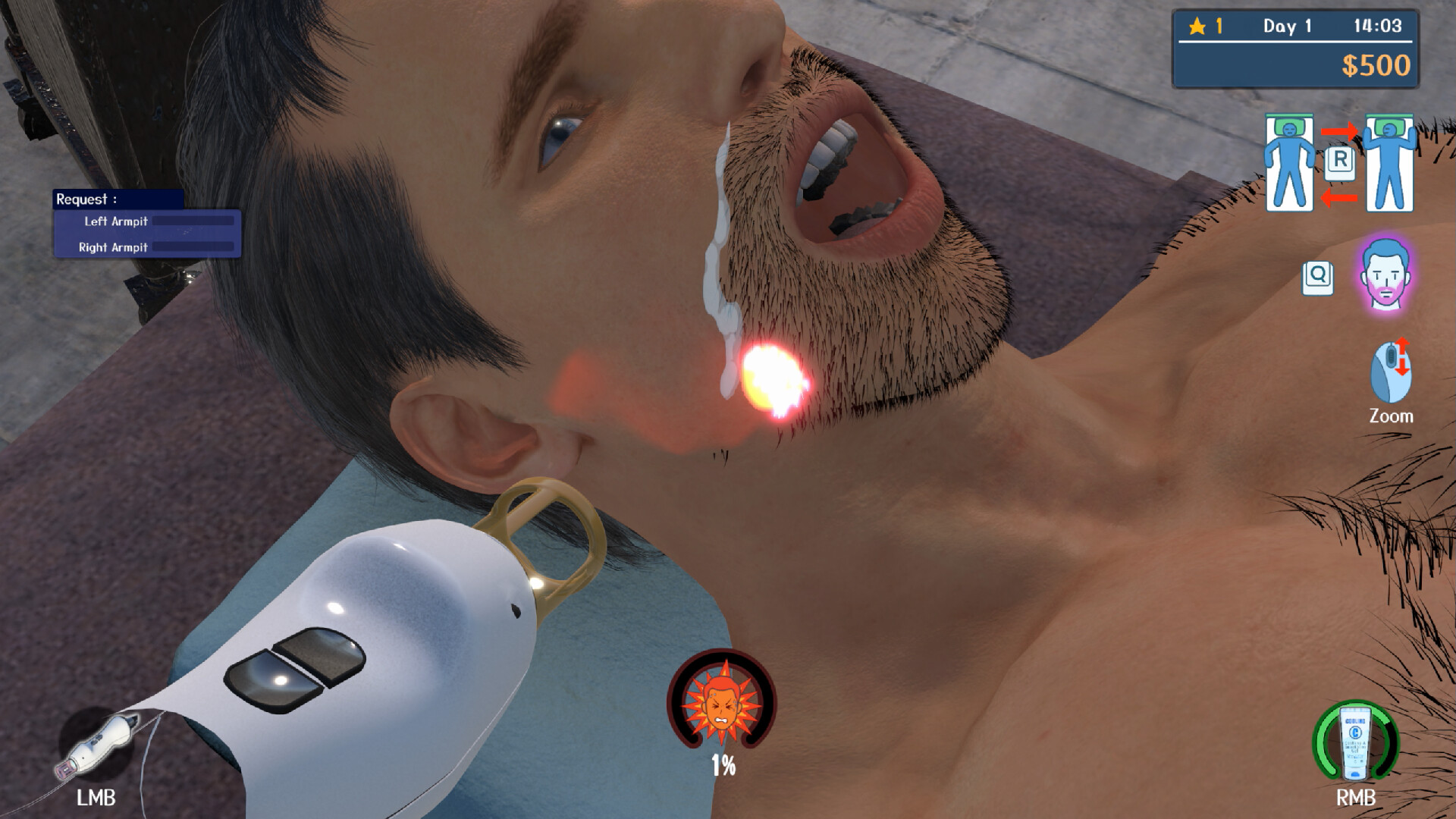 Hair Removal Salon Simulator screenshot #1