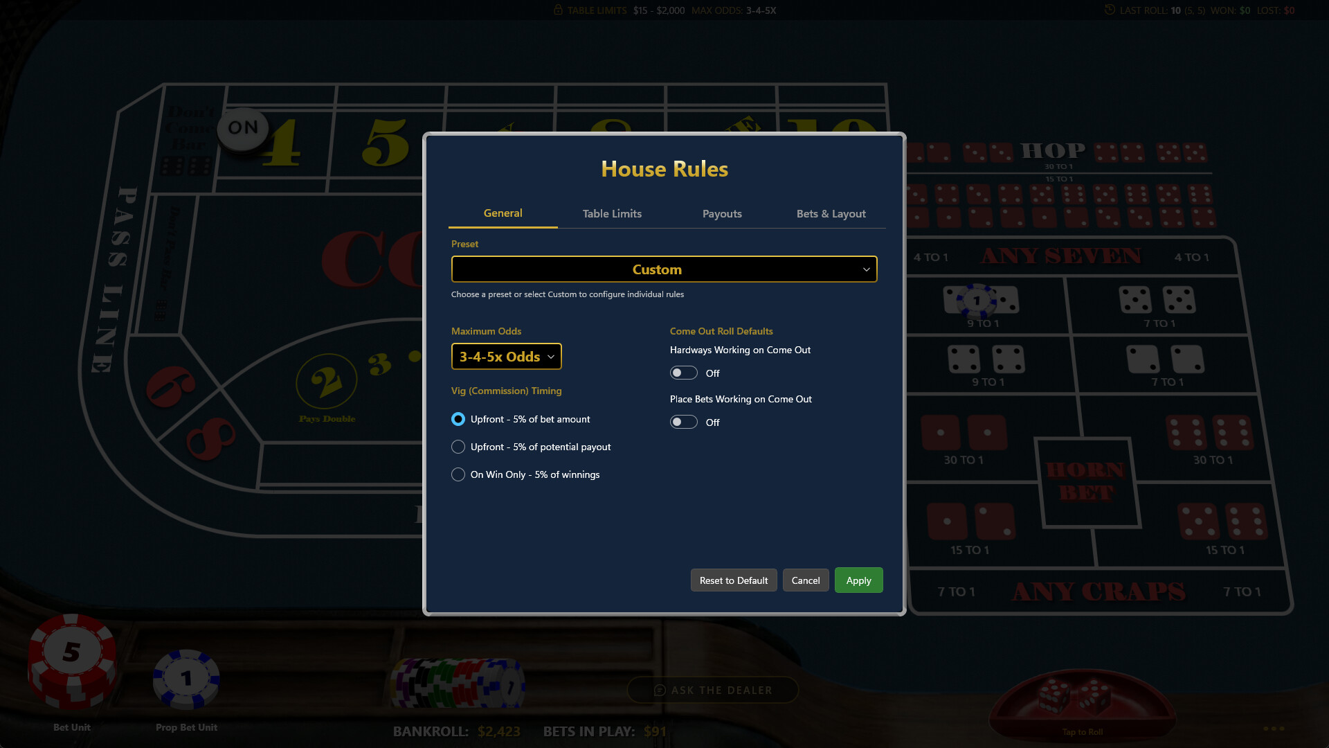 Knave Craps screenshot 10
