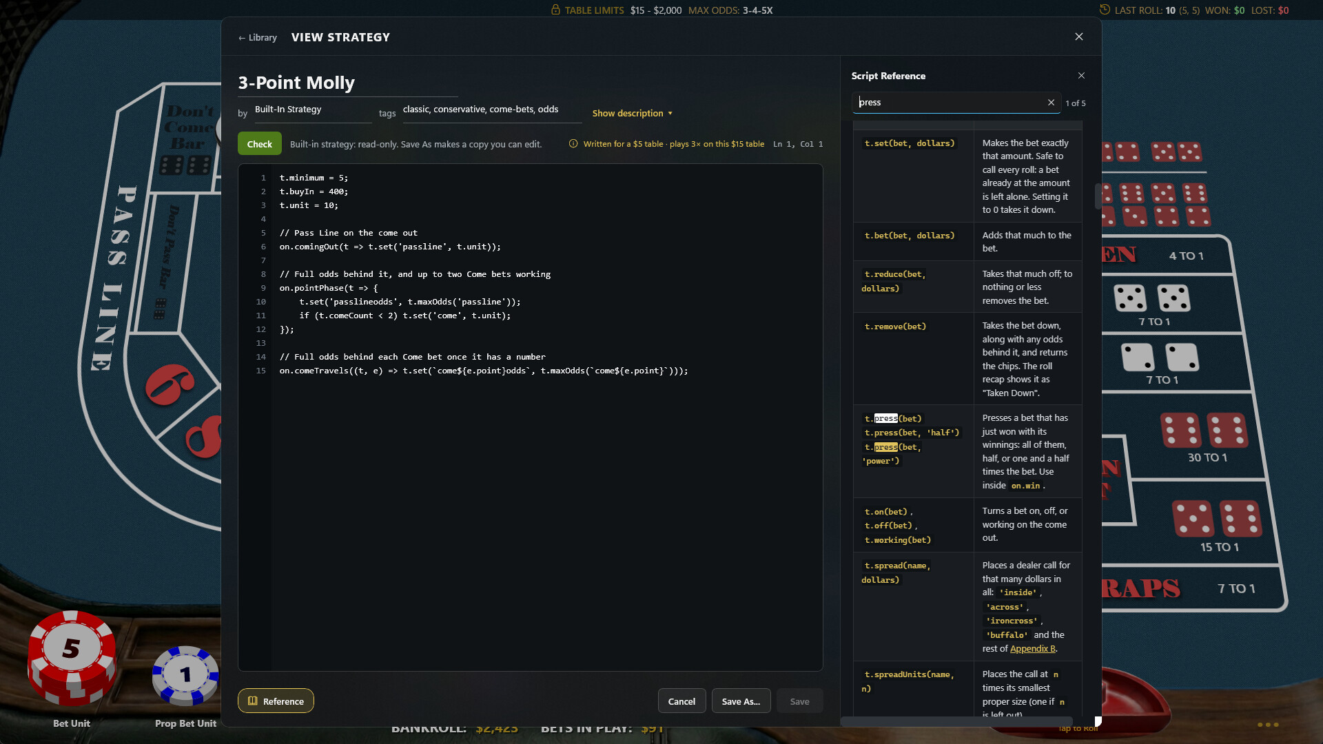 Knave Craps screenshot 7