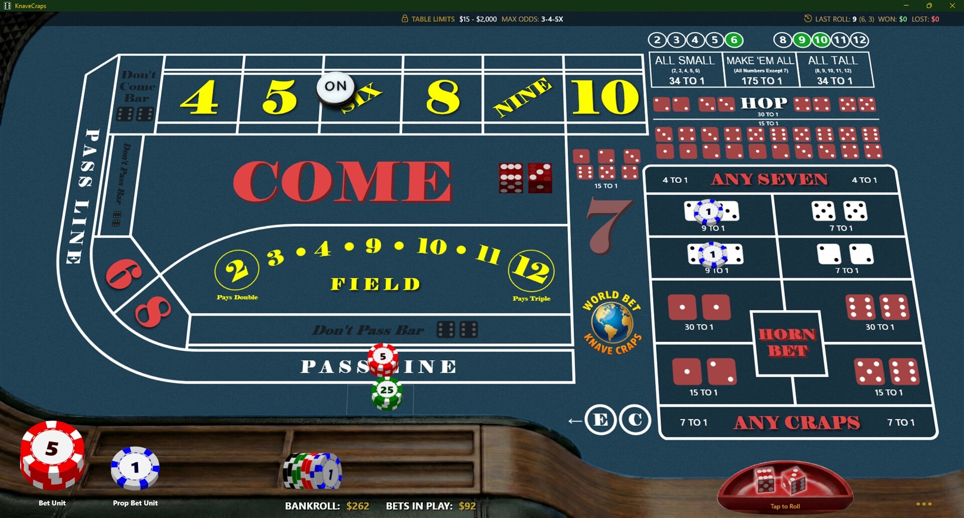 Knave Craps Featured Screenshot #1