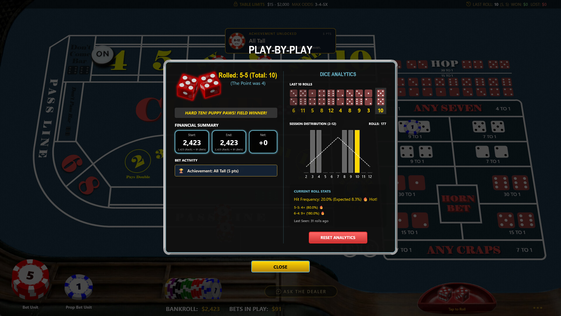 Knave Craps screenshot 4