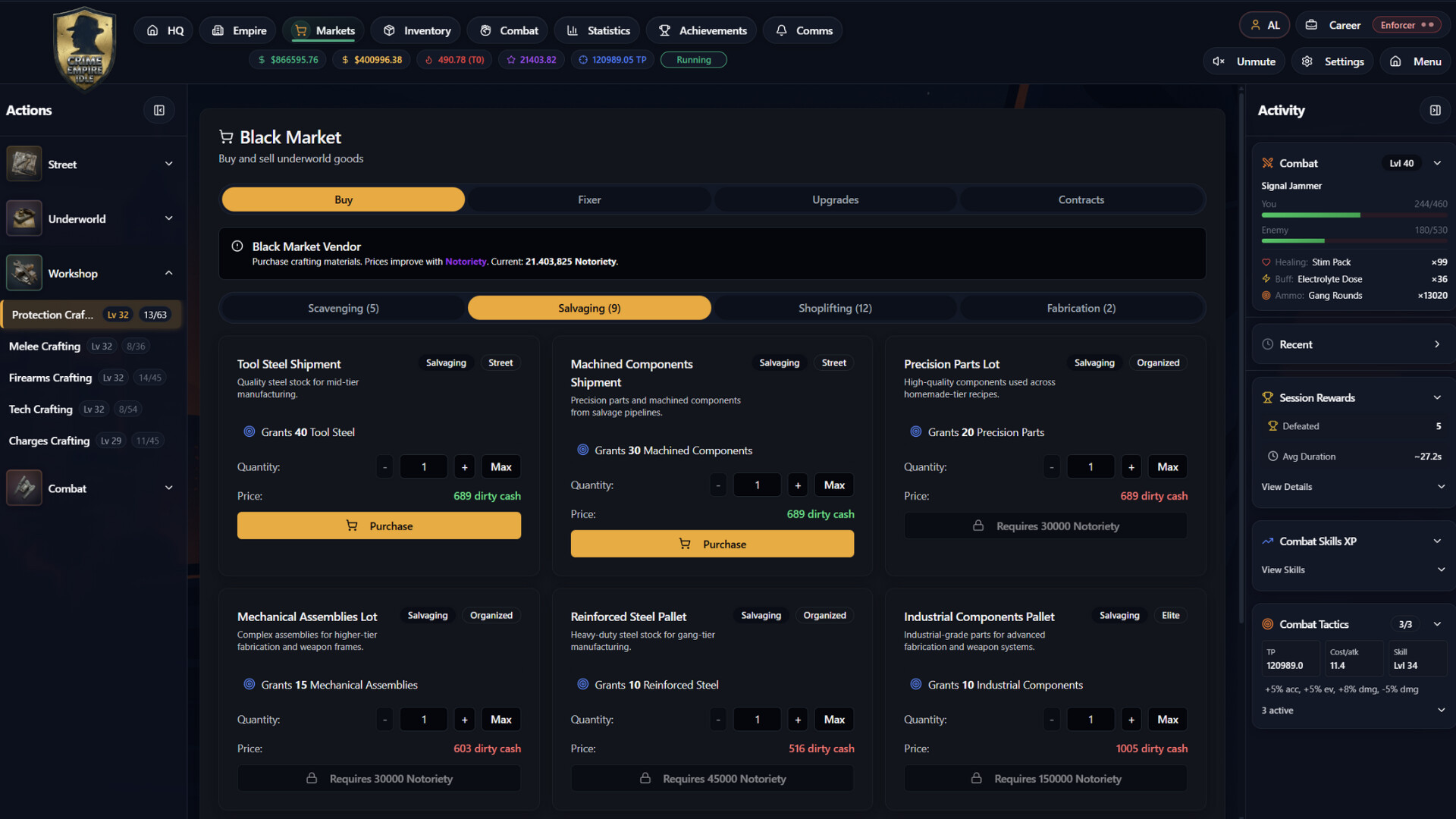 Crime Empire Idle screenshot #12