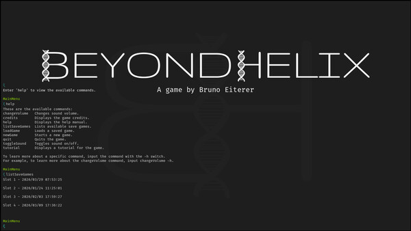 Screenshot of BeyondHelix gameplay showing in-action mechanics