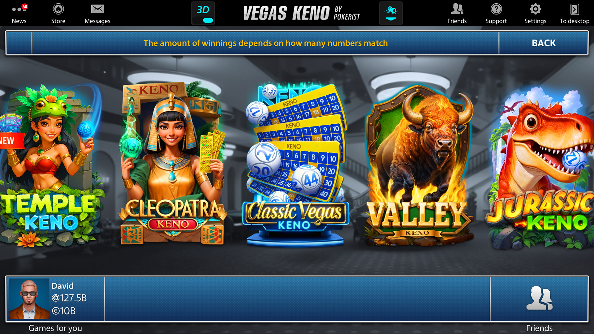 Vegas Keno by Pokerist screenshot #6
