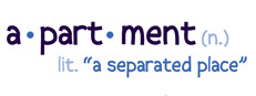 apartment: a separated place