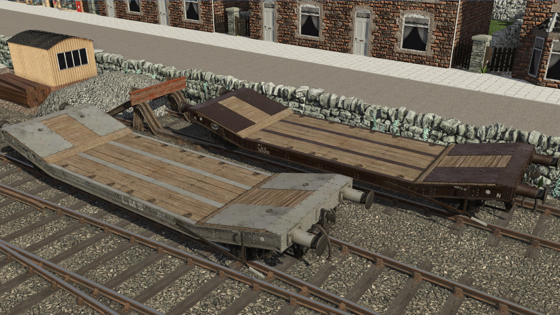 Trainz 2022 DLC - BR Lowmacs - Flat Wagon Pack 2