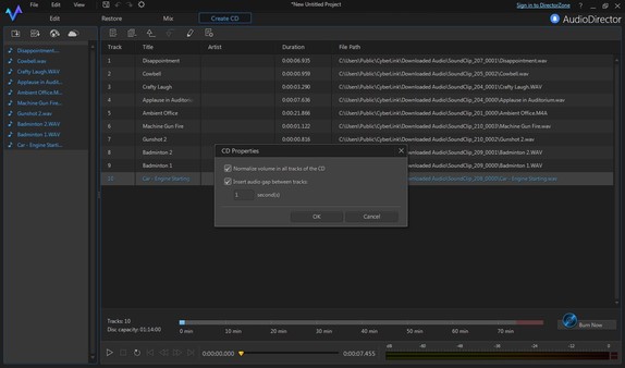 CyberLink AudioDirector 6 Screenshot