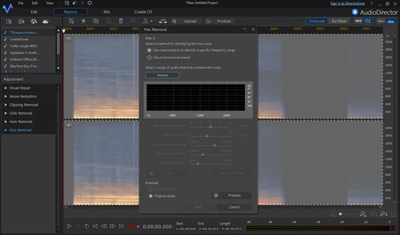 CyberLink AudioDirector 6 Screenshot