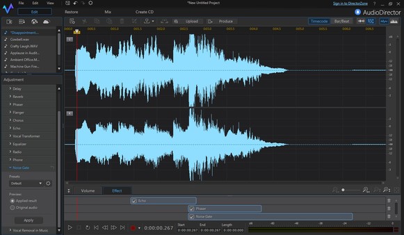 CyberLink AudioDirector 6 Screenshot