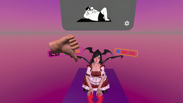 Capture d'écran 1 de Otaku VR: Sit-ups and Kisses