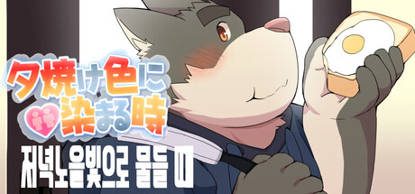 저녁노을빛으로 물들 때