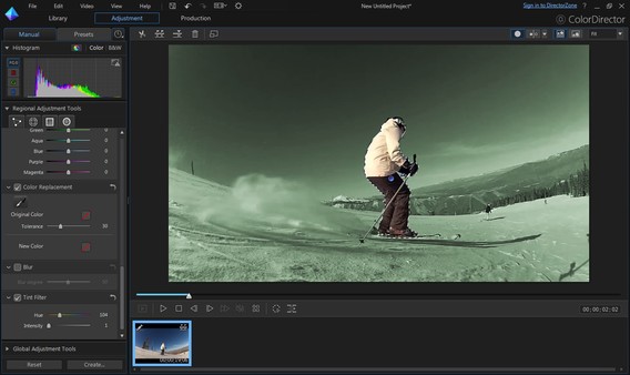Screenshot z CyberLink ColorDirector 4 Screenshot z CyberLink ColorDirector 4