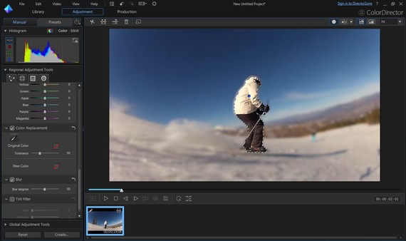 Screenshot z CyberLink ColorDirector 4 Screenshot z CyberLink ColorDirector 4