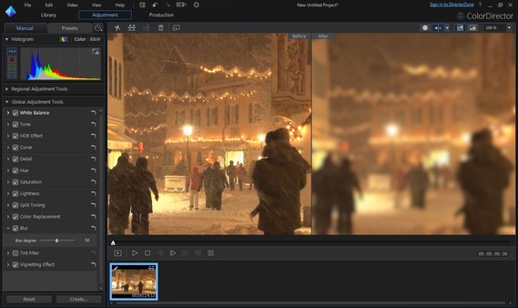 Screenshot z CyberLink ColorDirector 4 Screenshot z CyberLink ColorDirector 4