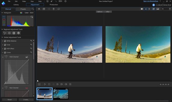 Screenshot z CyberLink ColorDirector 4 Screenshot z CyberLink ColorDirector 4