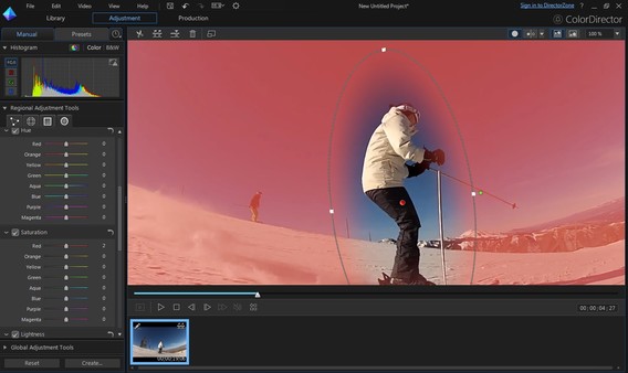 Screenshot z CyberLink ColorDirector 4 Screenshot z CyberLink ColorDirector 4