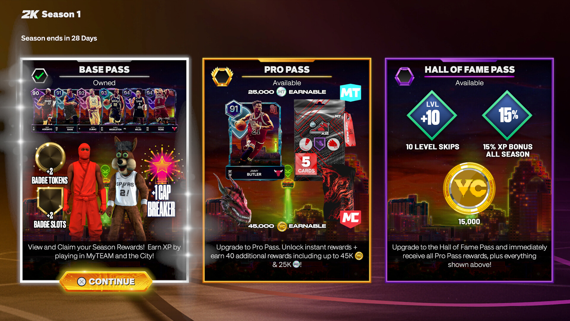 NBA 2K27 Hall of Fame Pass: Season 1