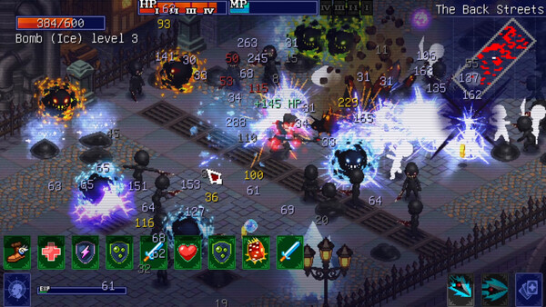 Screenshot of Shadow Rush gameplay showing in-action mechanics