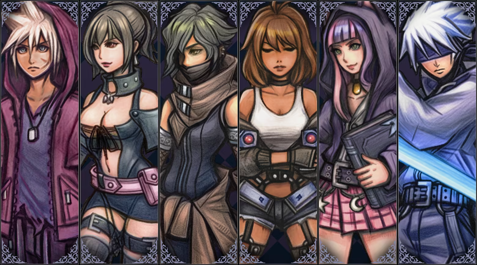 PRESENTATION - Shadow Rush 4 Shadow Rush - Les six personnages