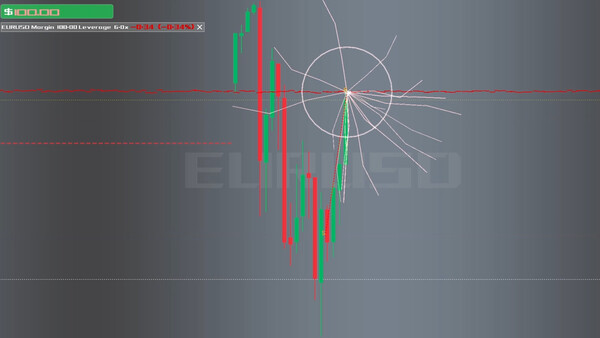 Screenshot of TradingLife gameplay showing in-action mechanics