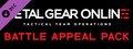 DLC - METAL GEAR ONLINE "BATTLE APPEAL PACK" capsule image