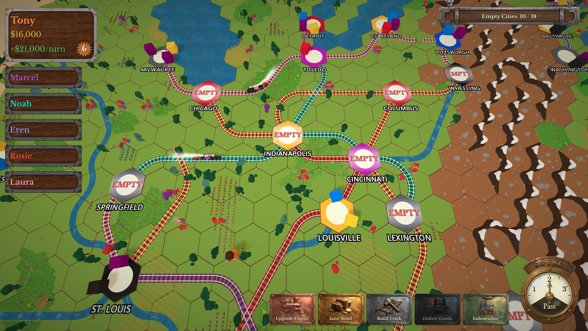 Rails & Rivals screenshot 3