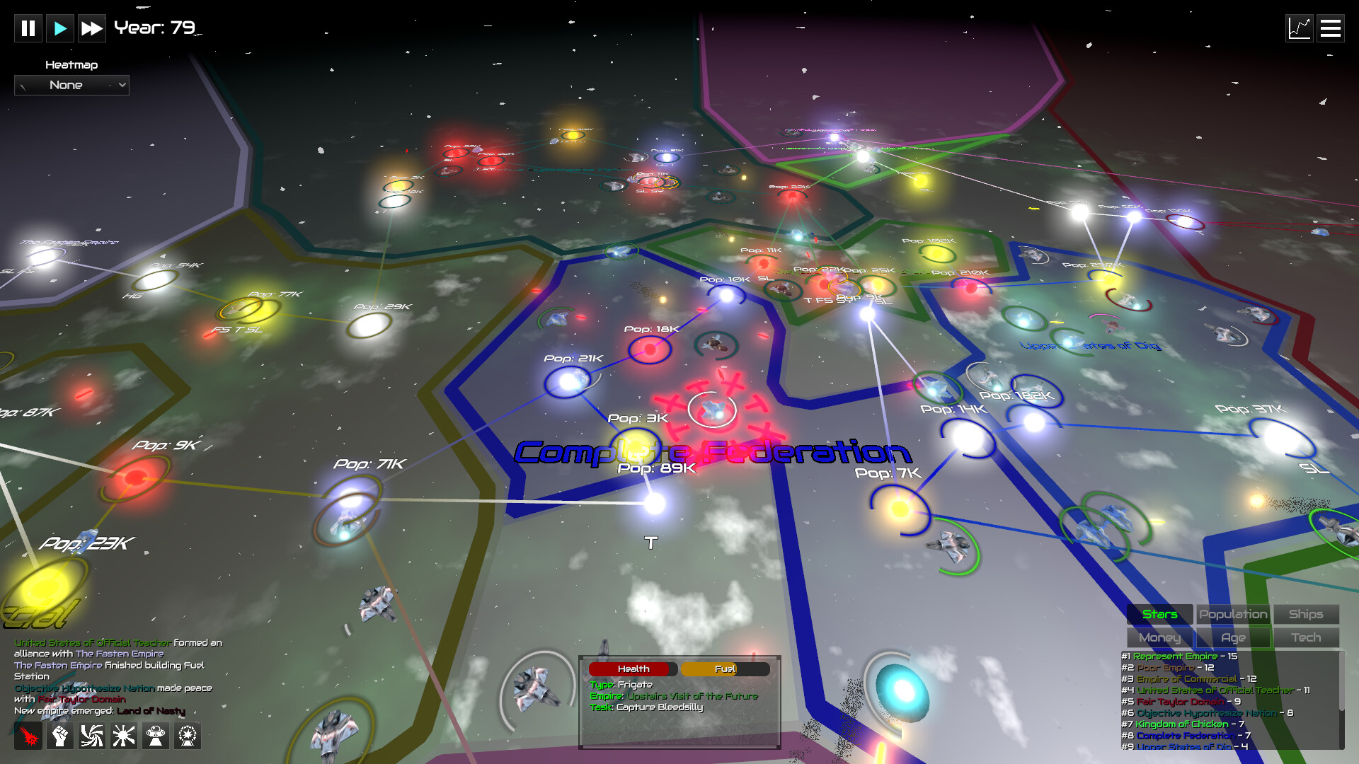 GalactiWar - Empire Simulator screenshot #2