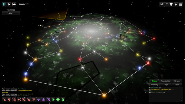 Скриншот 2 из игры GalactiWar - Empire Simulator