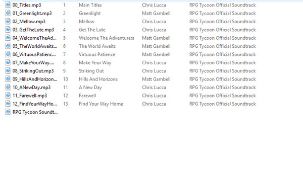 RPG Tycoon Original Soundtrack