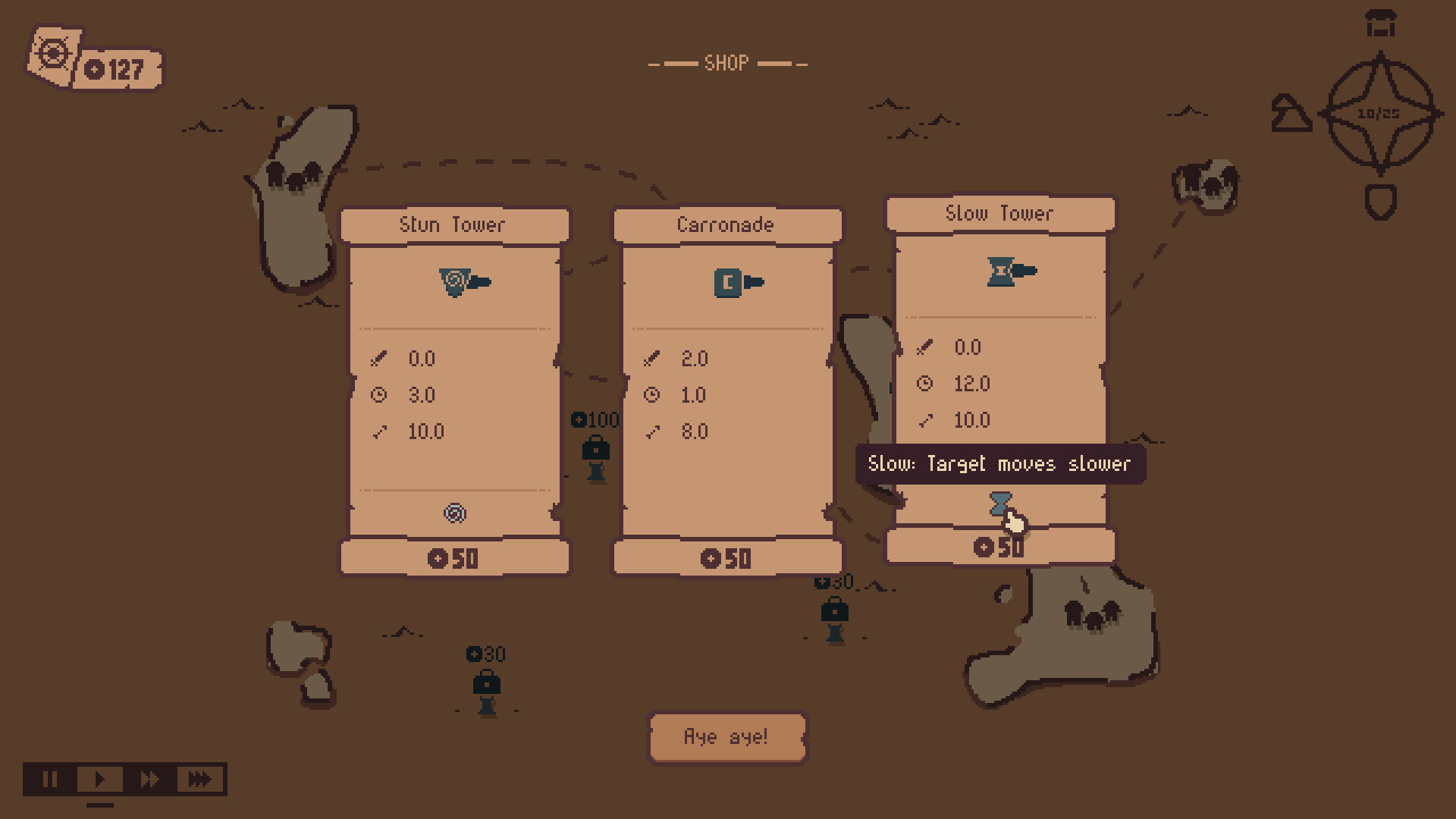 PEW PEW PIRATES - Tower Defense screenshot #3