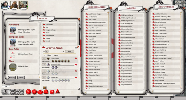 Fantasy Grounds - D&D Legacy of the Crystal Shard