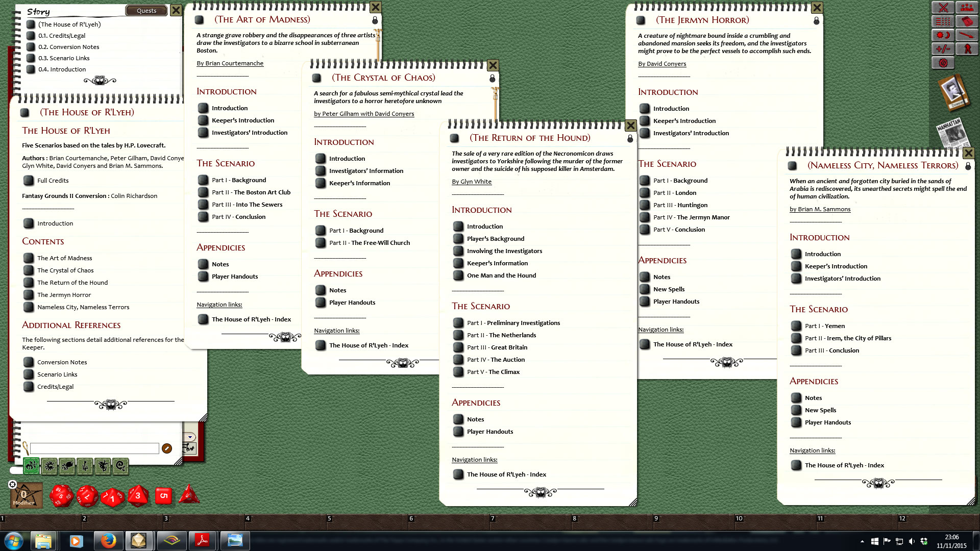 Fantasy Grounds - Call of Cthulhu: The House of R'lyeh screenshot 2