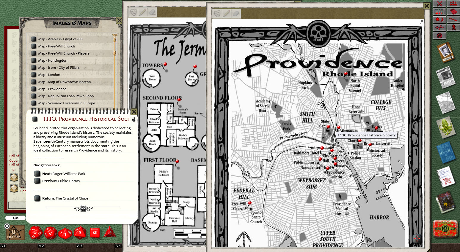 Fantasy Grounds - Call of Cthulhu: The House of R'lyeh Featured Screenshot #1