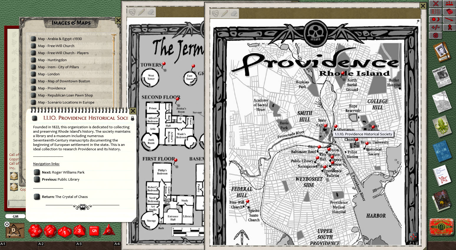 Fantasy Grounds - Call of Cthulhu: The House of R'lyeh screenshot 1
