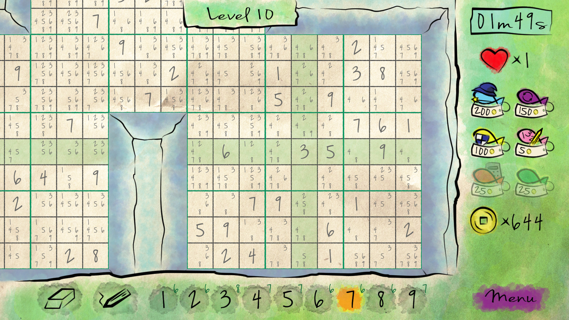 #3. Sudoku Quest (Steam) 由: Harbinger Beard