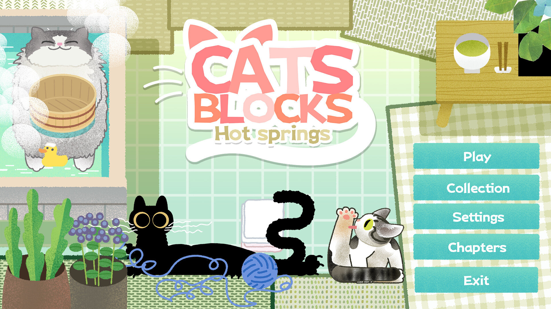 CATS BLOCKS: HOT SPRINGS screenshot #1