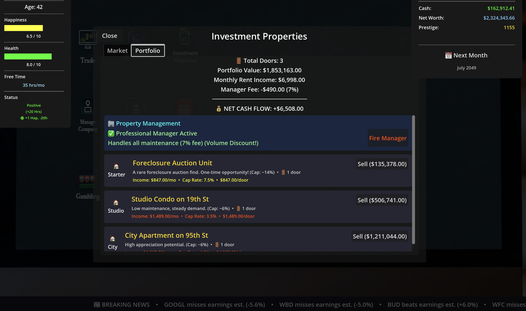 SELF MADE: Investment Life Sim screenshot screenshot 4