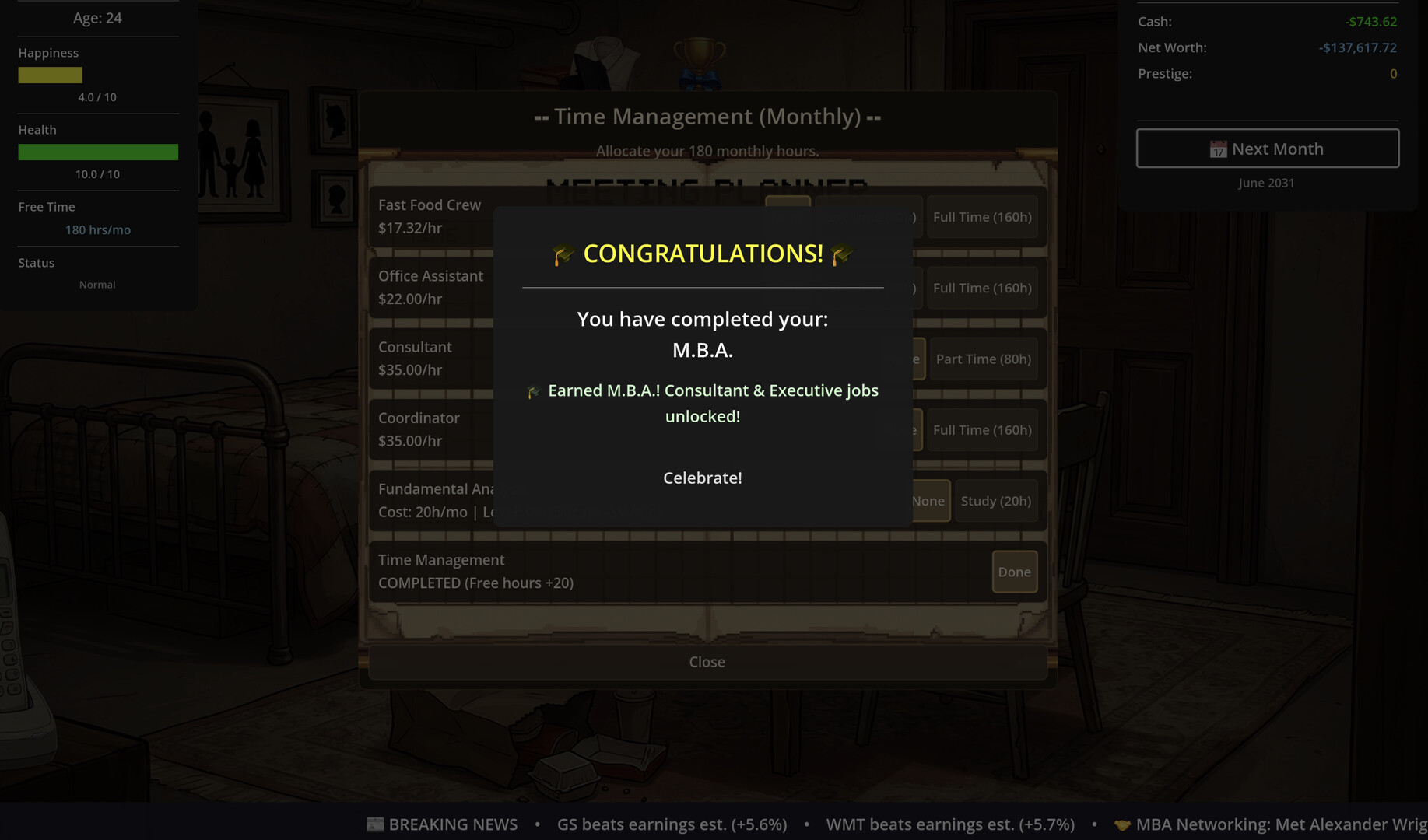 SELF MADE: Investment Life Sim screenshot screenshot 8