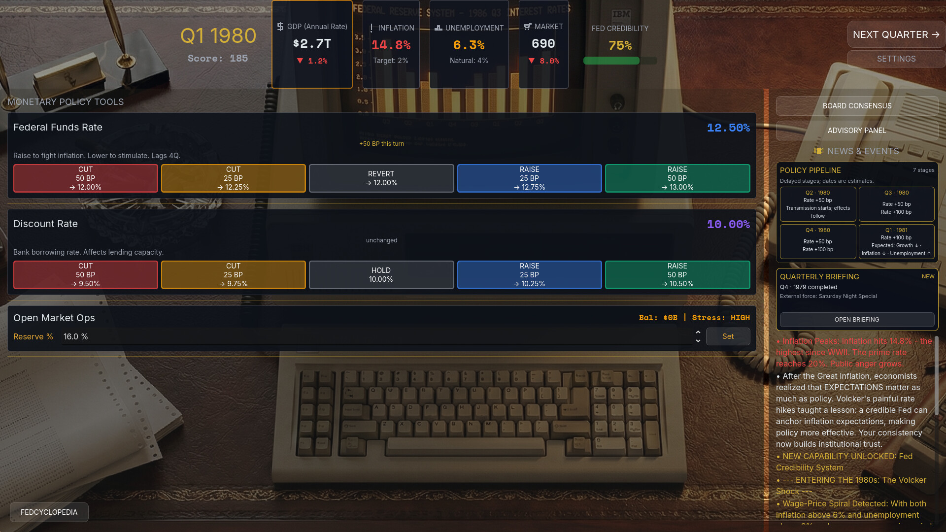 Federal Reserve Simulator