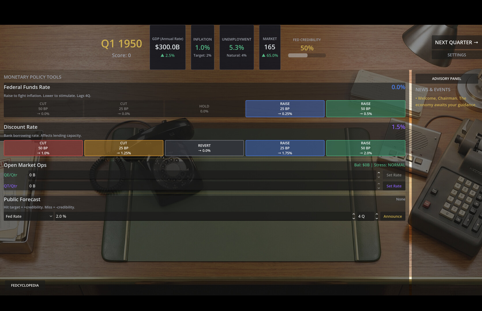 Federal Reserve Simulator screenshot #17