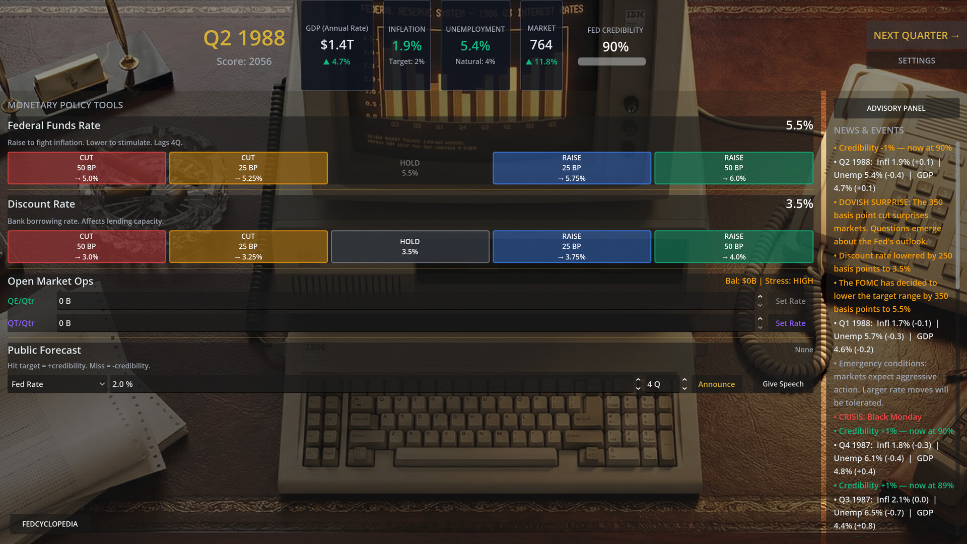 Federal Reserve Simulator screenshot 8
