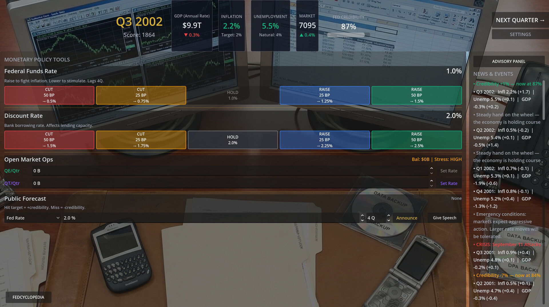 Federal Reserve Simulator screenshot 12