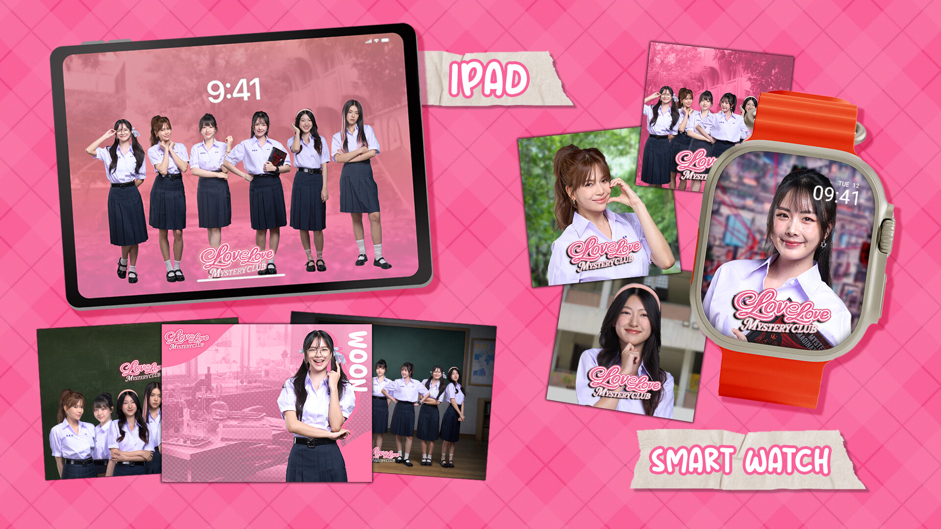 Love Love Mystery Club - Wallpaper Pack screenshot 2